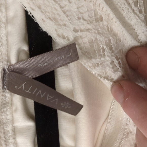 Unleash Your Inner Glamour with Vanity's Ivory Lace Off-The-Shoulder Maxi Dress - Picture 11 of 14